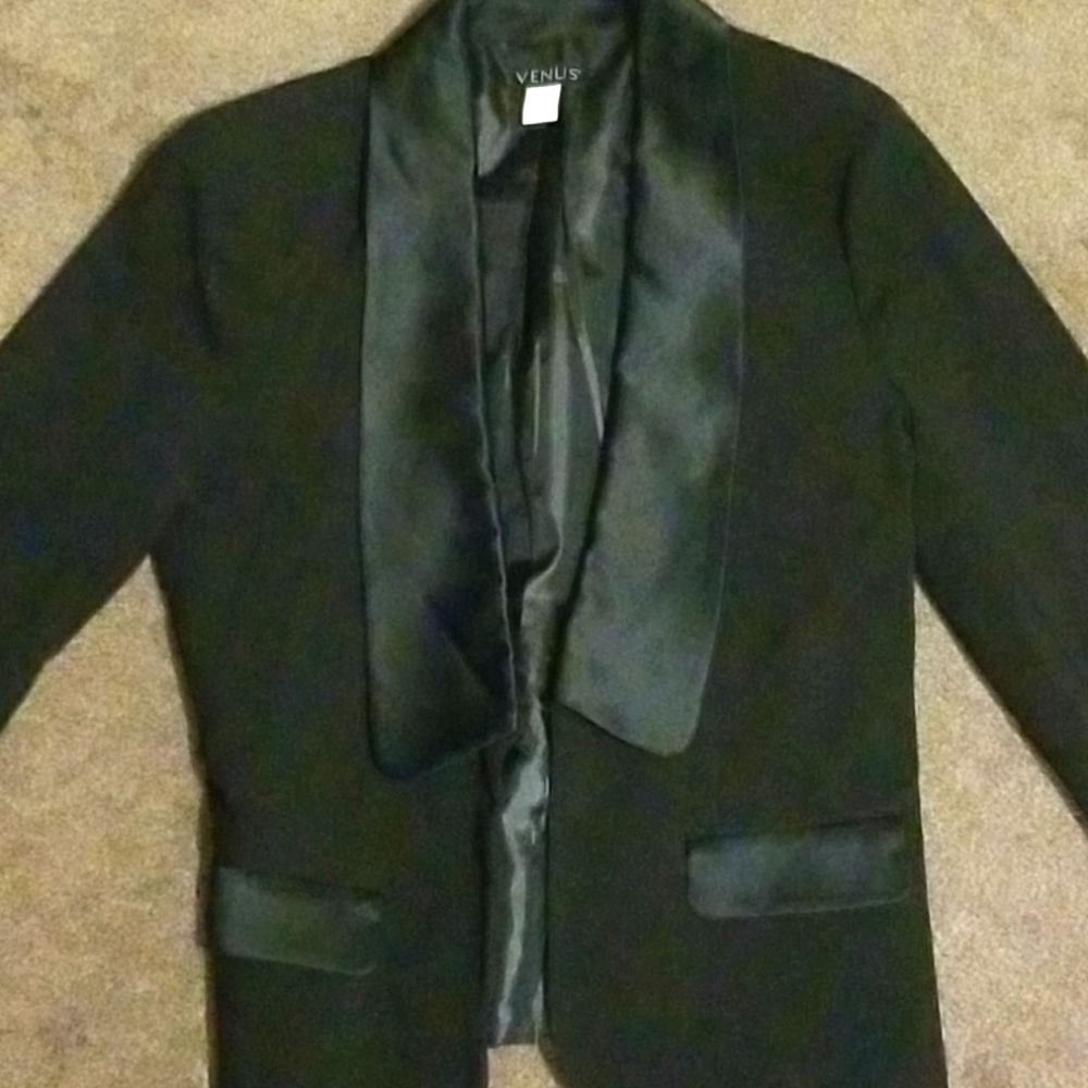 Tuxedo style jacket and shorts